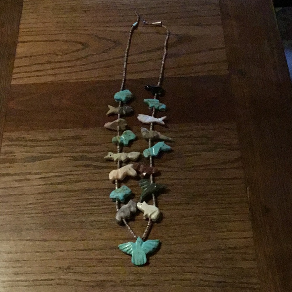 Zuni fetish necklace